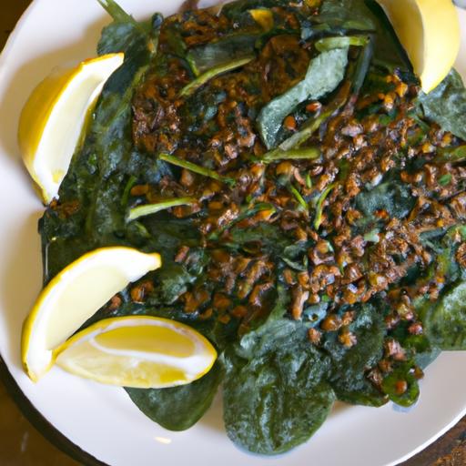 Zesty Lentil & Spinach Salad: A Refreshing Lemon Twist