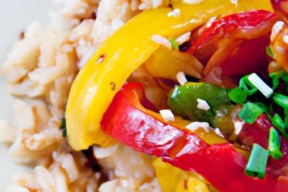 Bright & Healthy: Cauliflower Rice Stir-Fry with Peppers