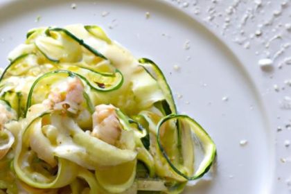 Creamy Keto Chicken Alfredo with Zucchini Noodle Twist