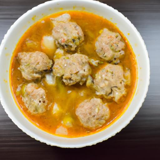 Hearty Keto Meatball Soup with Low-Carb Cauliflower Rice