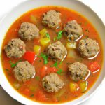 Hearty Gluten-Free Meatball Soup with Savory Rice Blend