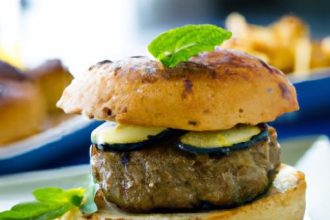 Savor the Flavor: Lamb Burger with Cucumber Mint Sauce