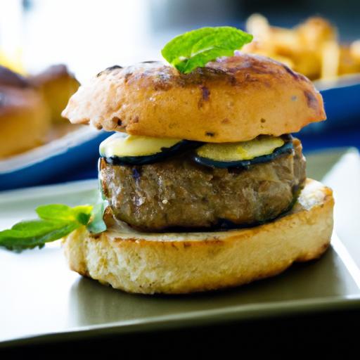 Savor the Flavor: Lamb Burger with Cucumber Mint Sauce