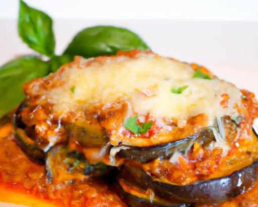 Deliciously Light: Low-Carb Eggplant Parmesan with Marinara