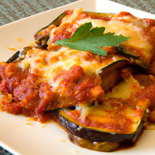 Deliciously Light: Low-Carb Eggplant Parmesan with Marinara