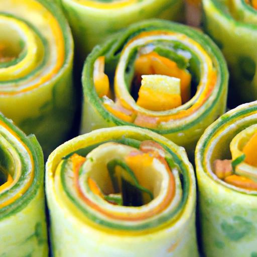 Fresh Carrot & Cucumber ‍Rolls ‌with⁤ Cream Cheese Delight