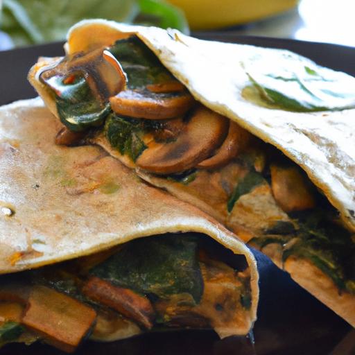 Delicious Vegan Spinach and ⁢Mushroom Quesadilla ‍Recipe