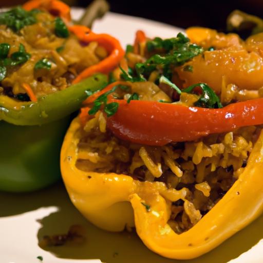 Hearty ⁣Vegan Stuffed Bell‌ Peppers⁣ with ‌Nutty Brown⁣ Rice
