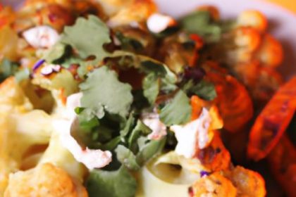 Fiery Roasted Cauliflower Meets Creamy Tahini Delight