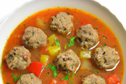 Hearty Gluten-Free Meatball Soup with Savory Rice Blend