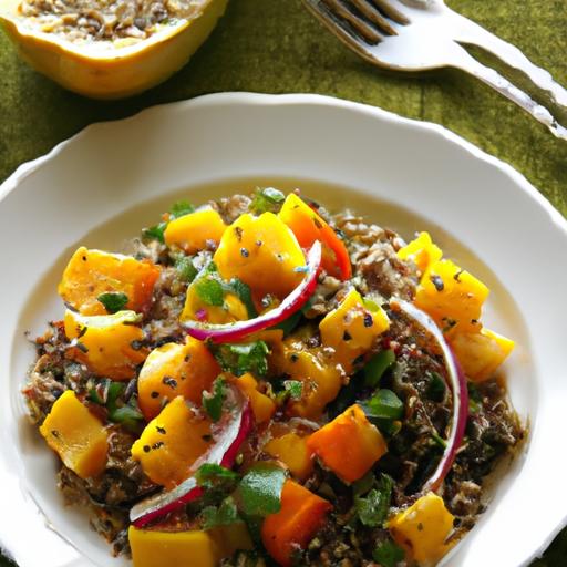 Nutritious Vegan Butternut Squash & quinoa Salad Delight